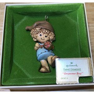 Hallmark VTG 1980’s Drummer Boy Bread-Dough Ornament‎ Tree Trimmer Collection